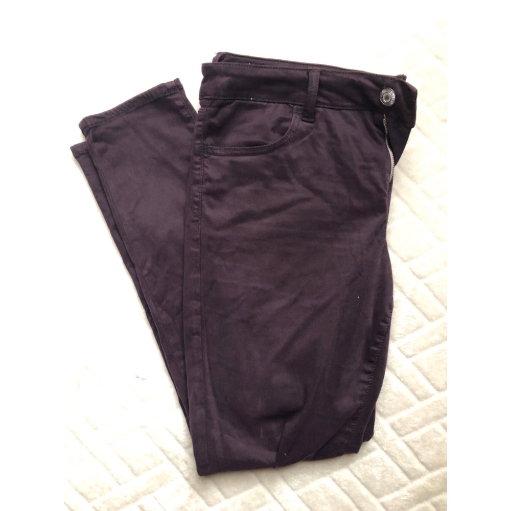 American Eagle plum skinny jeans
